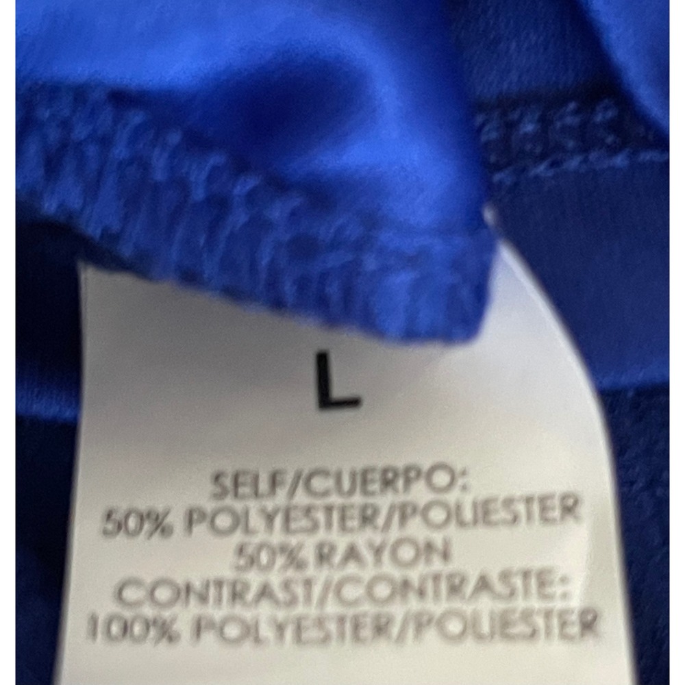 Corey P Womens Blue Strapless Maxi Dress Large Ruffle Front Tie Waist Textured - Picture 7 of 14